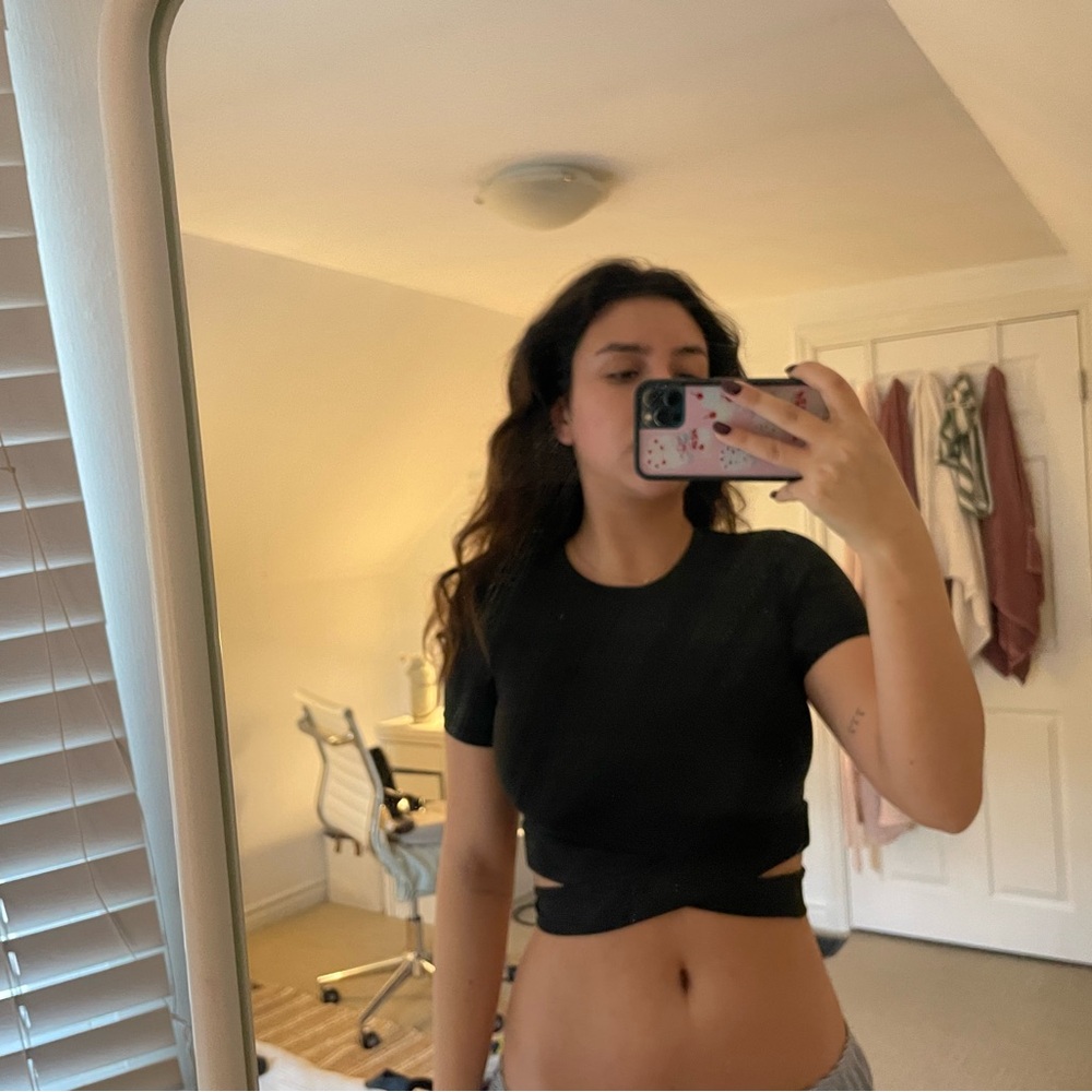 Black Women's Crop Top